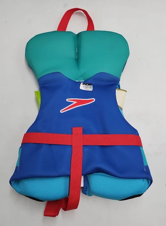Speedo Shark Racer Kids' Life Jacket Vest Blue Youth Jacket NWOT