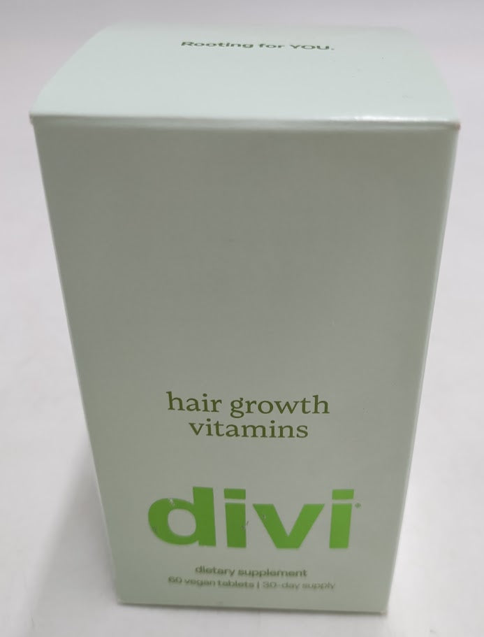 Divi Hair Growth Vitamins For Women And Men 30 Day Supply, 60 Count EXP:06/2027