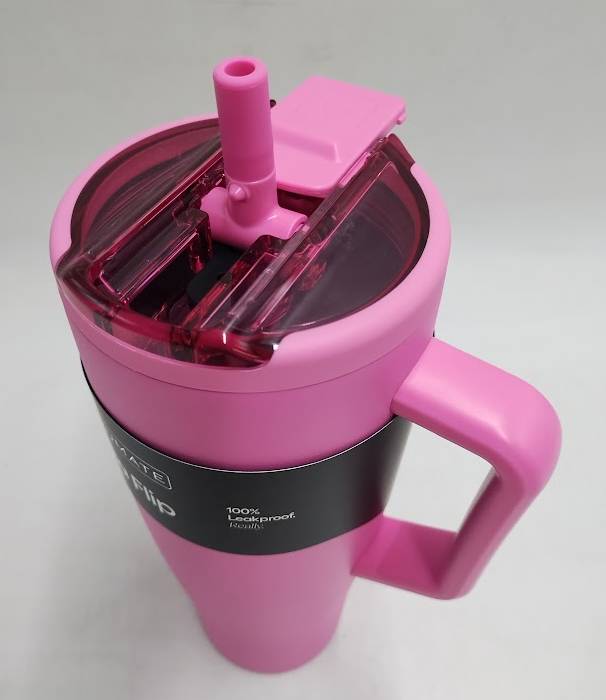 BruMate 40 fl oz Stainless Steel Era Flip Straw Tumbler - Hibiscus