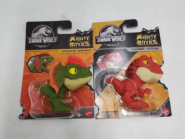 LOT OF 2!!  Jurassic World Mighty Little Biters