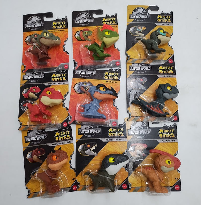LOT OF 9!!! Jurassic World Mighty Little Biters