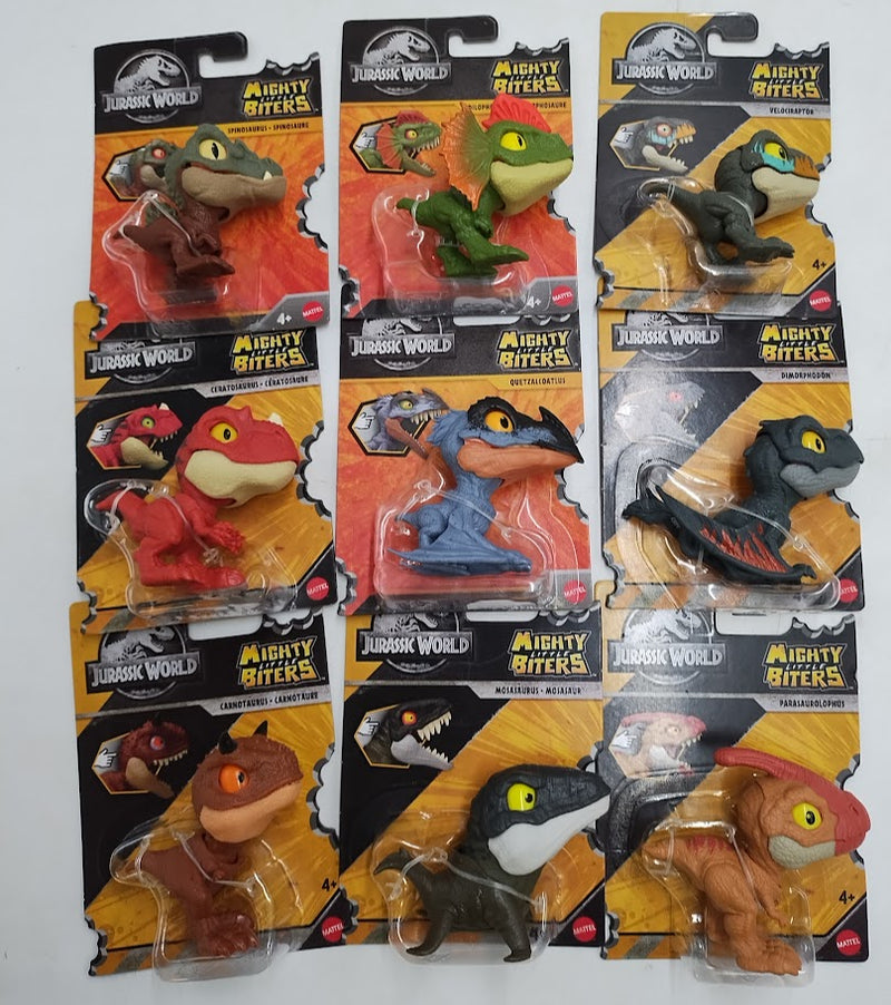 LOT OF 9!!! Jurassic World Mighty Little Biters