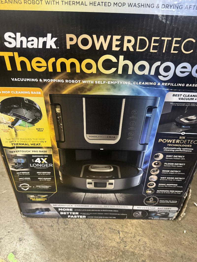 Shark PowerDetect 2-in-1 ThermaCharged Robot Vacuum Mop RV2910XE 10" SEE DETAILS (LOCAL PICKUP ONLY)