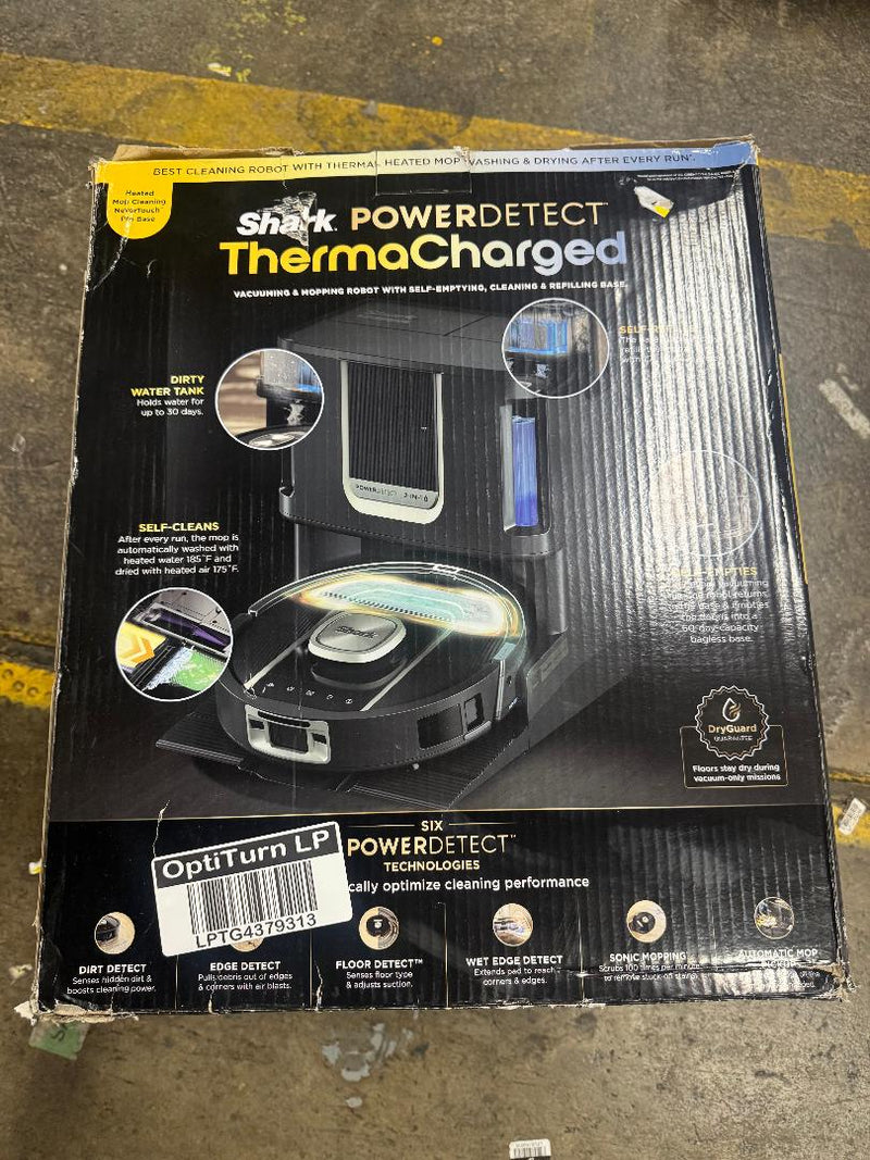 Shark PowerDetect 2-in-1 ThermaCharged Robot Vacuum Mop RV2910XE 10" SEE DETAILS (LOCAL PICKUP ONLY)