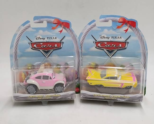 LOT OF 2!! Disney Pixar Cars Easter Buggy Diecast Vehicle 1:55 Scale SEE DETAILS