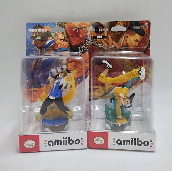 LOT OF 2!! Nintendo amiibo STREET FIGHTER - Luke AND Jamie Figure SEE DETAILS