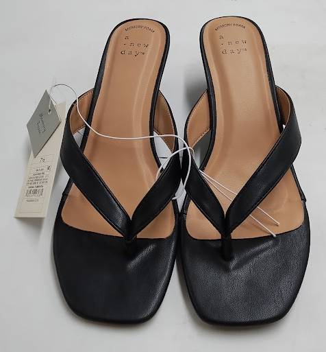 Women's Iona Heels with Memory Foam - A New Day Black 7.5 NO BOX