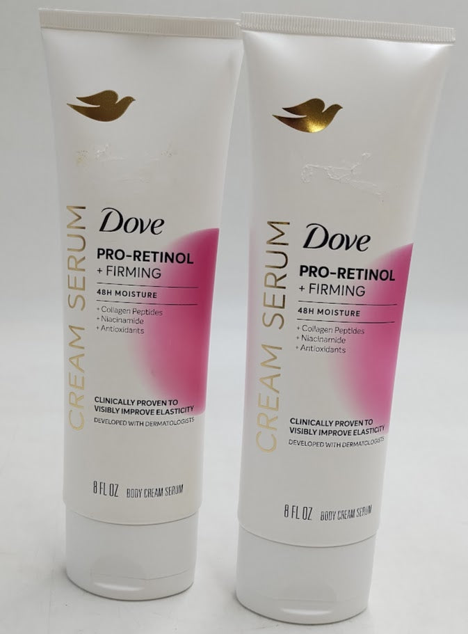 2 PACK!!! Dove Beauty Pro-Retinol and Firming  Lotion - 8 fl oz