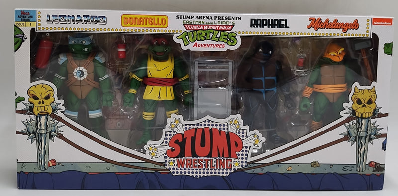 NECA Teenage Mutant Ninja Turtles Cartoon Stump Wrestling 7" - 4pk SEE DETAILS