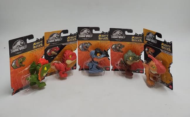 LOT OF 5!!  Jurassic World Mighty Little Biters