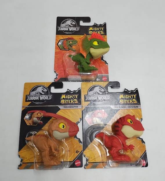 LOT OF 3!!!  Jurassic World Mighty Little Biters