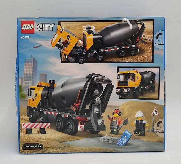 LEGO City Cement Mixer Truck Building Toy 60478 SEE DETAILS