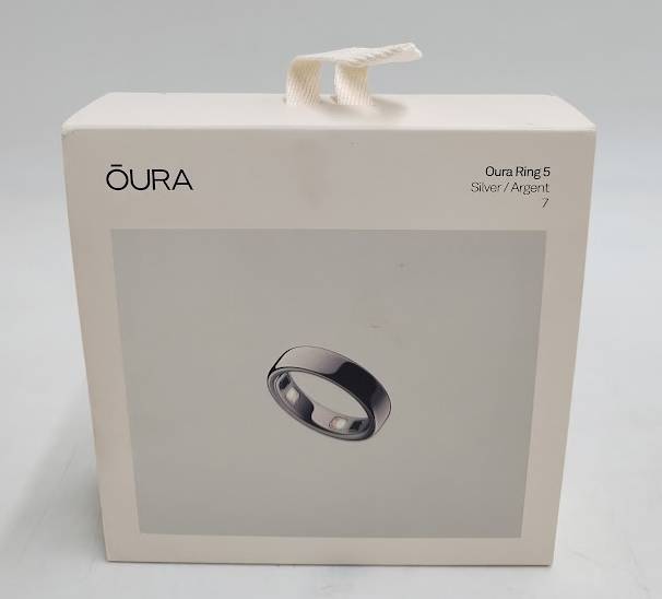 Oura Ring 5 Silver - Size 7 **PRE OWNED**