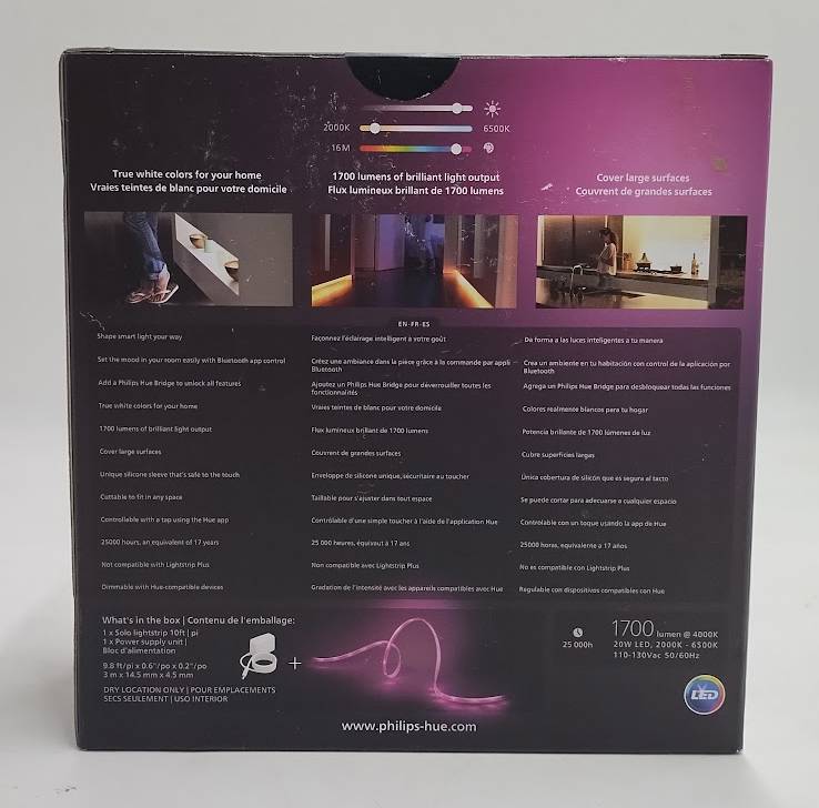 Philips Hue 10' White and Multi-Colored LED Solo Light Strip