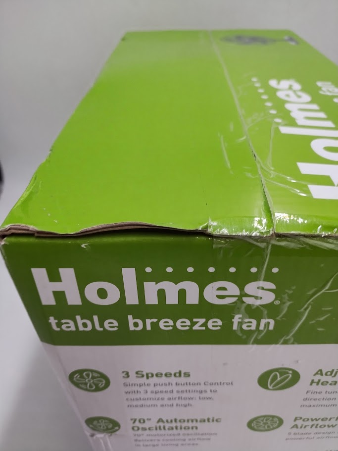 Holmes 12" Table Breeze Table Oscillating Fan Black SEE DETAILS