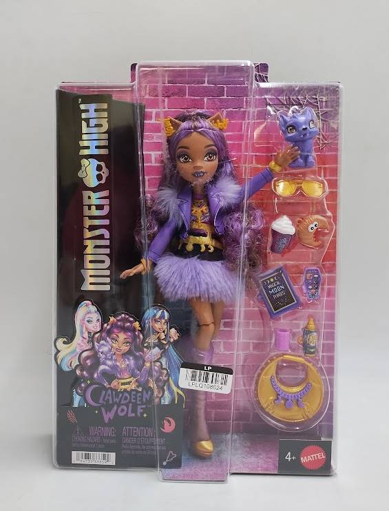 Monster High Clawdeen Wolf Fashion Doll in Furry Skirt SEE DETAILS