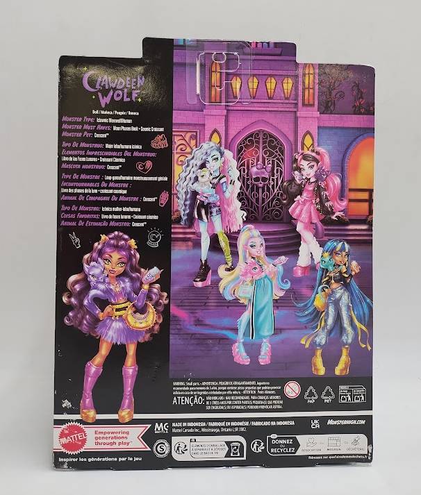Monster High Clawdeen Wolf Fashion Doll in Furry Skirt SEE DETAILS
