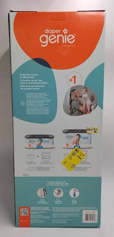 Diaper Genie Premier Diaper Pail with Starter Refill OPEN BOX (LOCAL PICKUP ONLY)