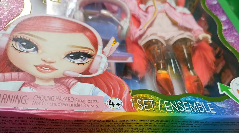 Rainbow High Sparkle and Shine Dawn Magic Bubbles Legs Red Coral 11" SEE DETAILS