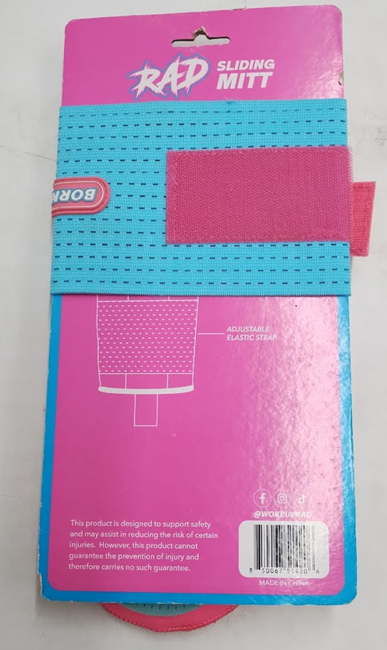 Woke Up RAD Sliding Mitt Born Series - One Size Fits Most Pink/Blue