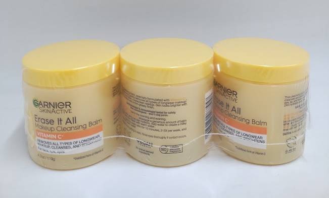 LOT OF 3 !!! Garnier Makeup Cleansing Balm Vitamin C