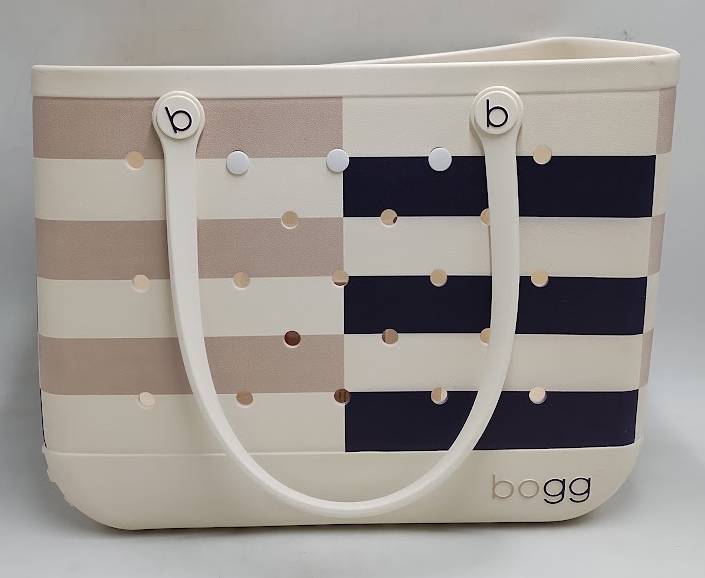 Bogg Bag Original Tote Bag - Breton Striped Blue SEE DETAILS