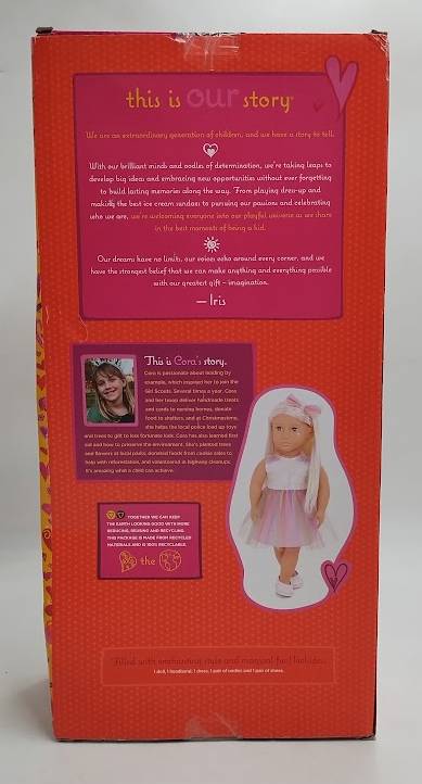 Our Generation Iris 18" Fashion Doll with Rainbow Dress SEE DETAILS