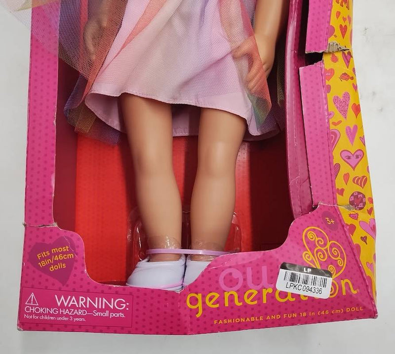 Our Generation Iris 18" Fashion Doll with Rainbow Dress SEE DETAILS