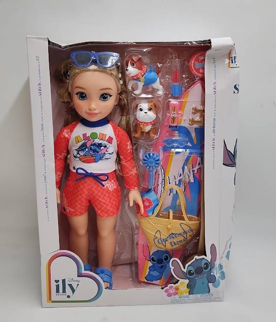 Disney ILY 4EVER Stitch Inspired 18" Doll and Beach Set SEE DETAILS