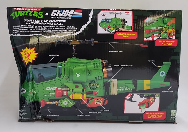 Teenage Mutant Ninja Turtles GI Joe Turtle Fly Copter SEE DETAILS