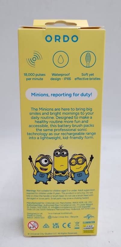 ORDO Sonic Kids' Battery Toothbrush - Minions 01