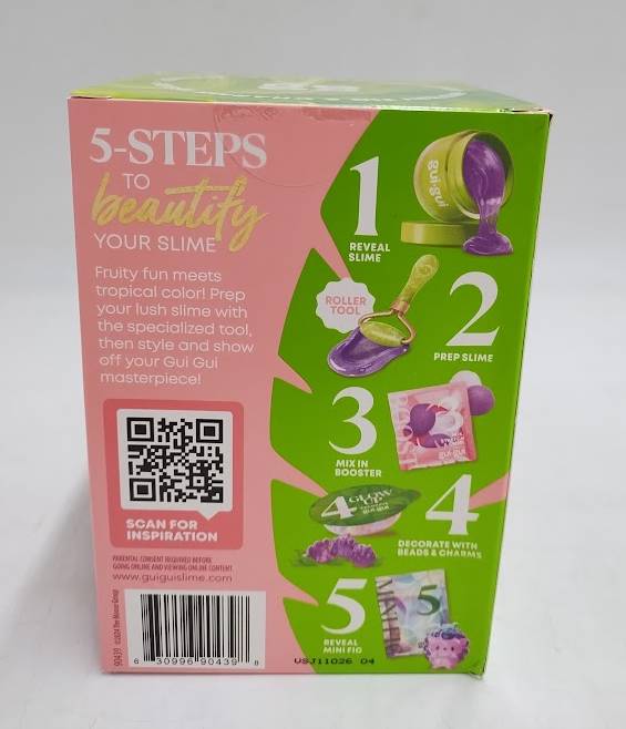 Gui Gui Beautify Your Slime Kit Fruity Glow Edit Clear Slime