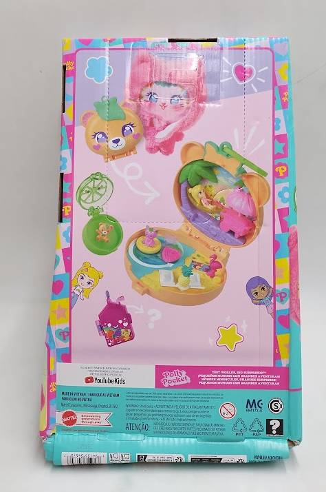 Polly Pocket Plushie Bear Compact, Doll & Keychain Playset SEE DETAILS