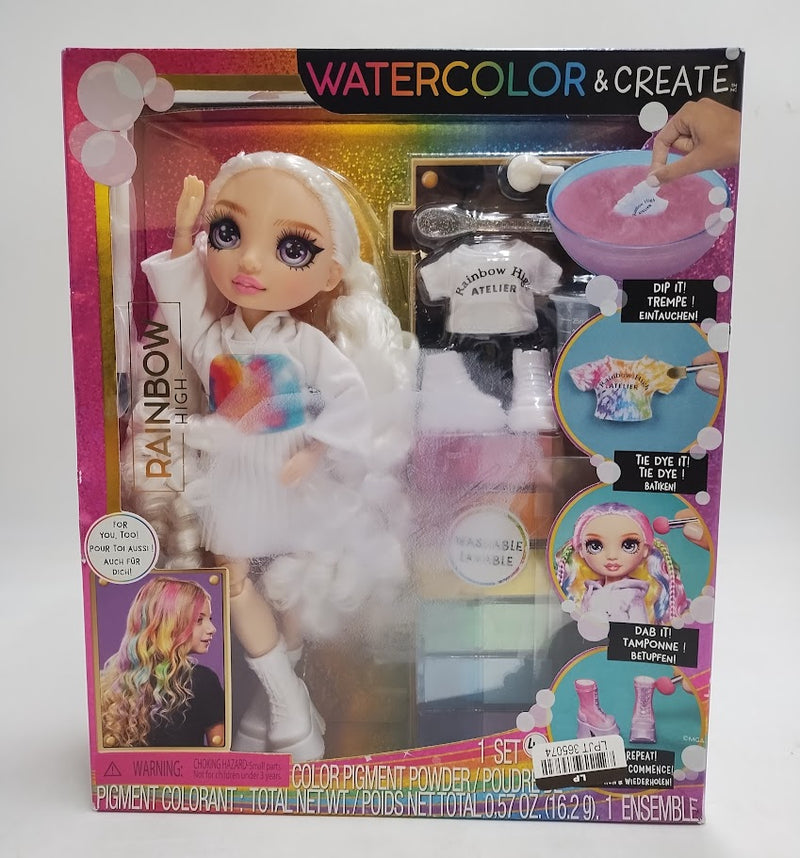 Rainbow High Watercolor & Create Fashion DIY Doll SEE DETAILS