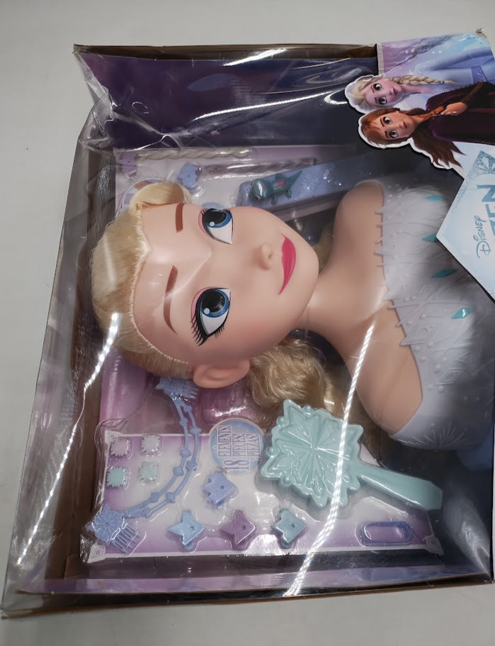Disney Frozen 2 Deluxe Elsa the Snow Queen Styling Head 17pc SEE DETAILS
