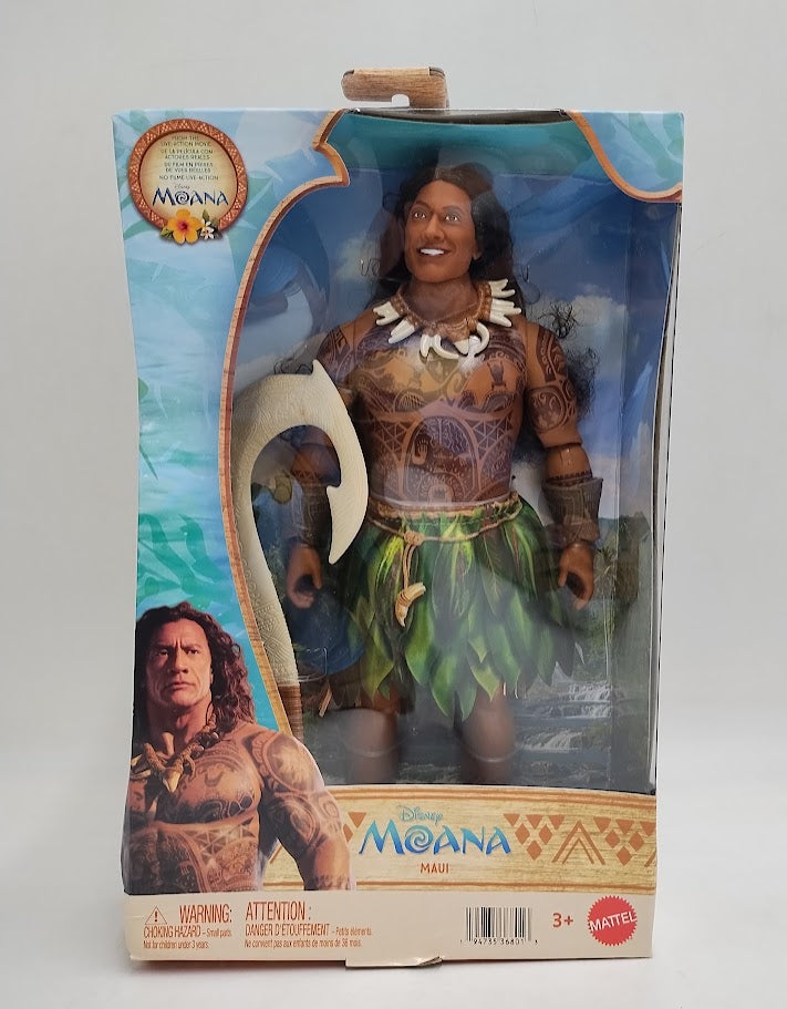 Mattel Disney Moana Maui Doll with Removable Fashion & 4 Accessories SEE DETAILS
