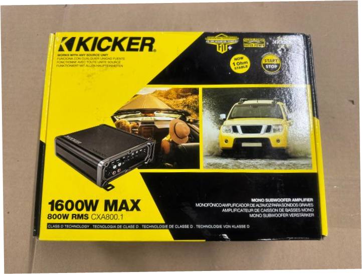 Kicker CXA800.1 800-Watt Class D Mono Amplifier