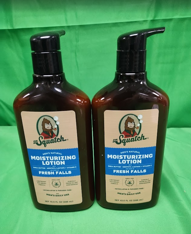 LOT OF 2 DR. SQUATCH Hand Lotion - Fresh Falls - 10oz