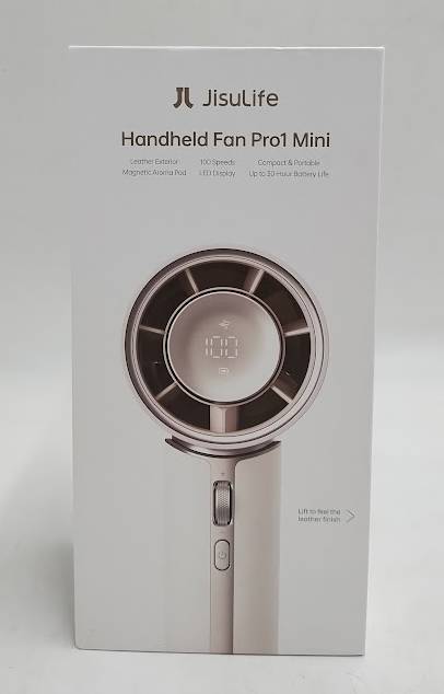JISULIFE Handheld Portable Fan Pro1 Mini Starry White **PRE OWNED**