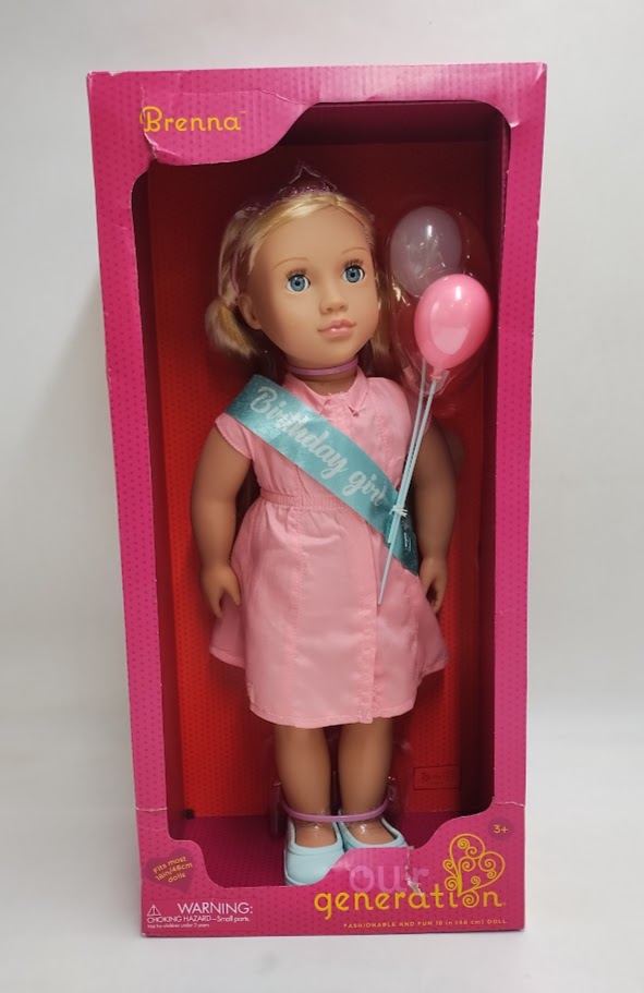 Our Generation Brenna 18" Birthday Party Doll SEE DETAILS