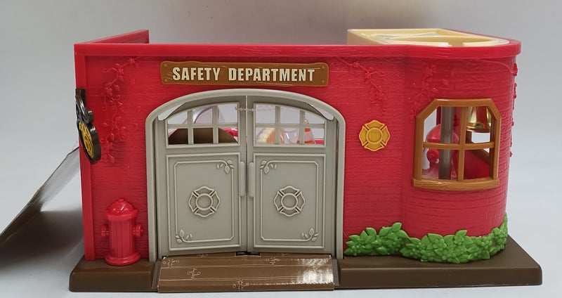 Li'l Woodzeez Honeysuckle Safety Department - 16pc Toy Fire Station Playset
