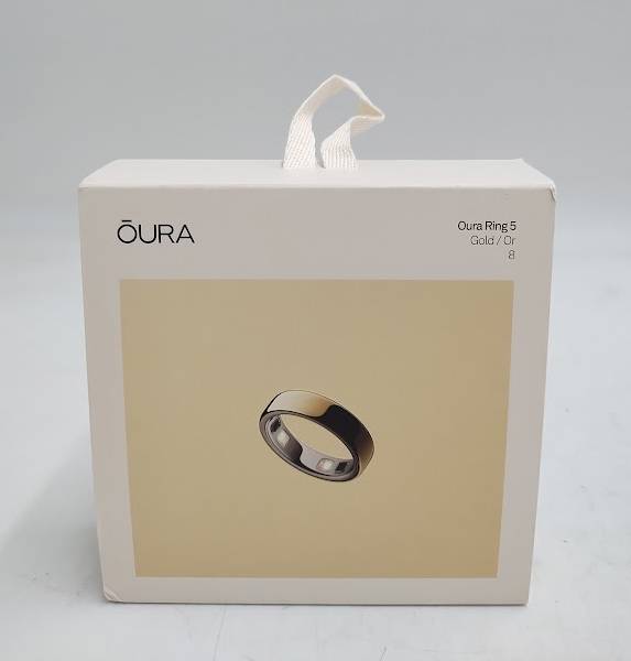 Oura Ring 5 Gold - Size 8 **NEW AND SEALED**