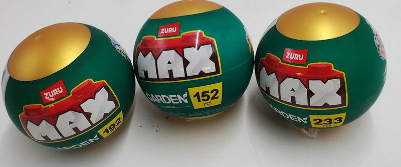 3 PACK Zuru MAX Build More Garden Capsule - Potted Plants