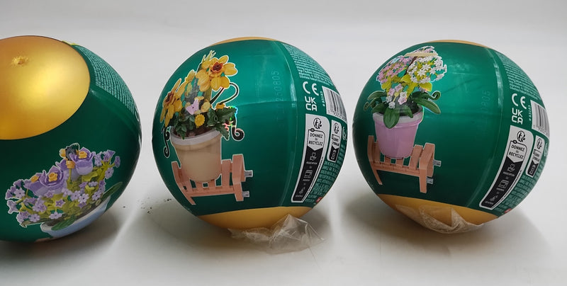 3 PACK Zuru MAX Build More Garden Capsule - Potted Plants