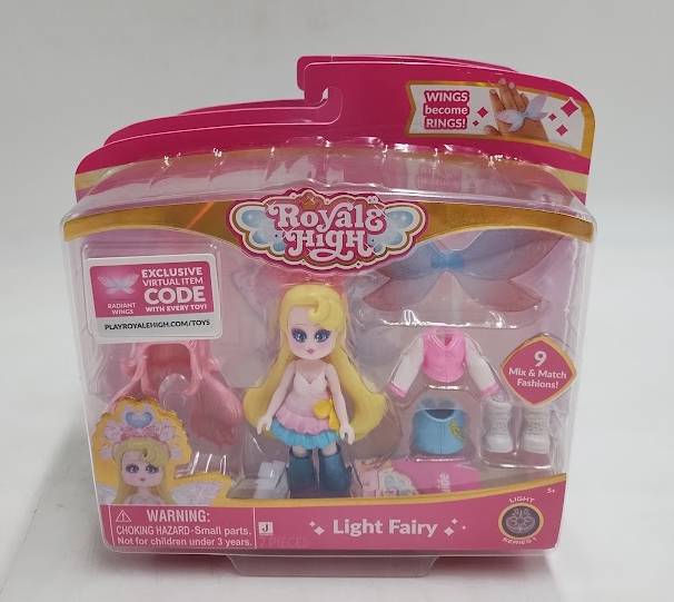 LOT OF 3!! Royale High Figures, Include: LIGHT FAIRY, DARK FAIRY, & NATURE FAIRY