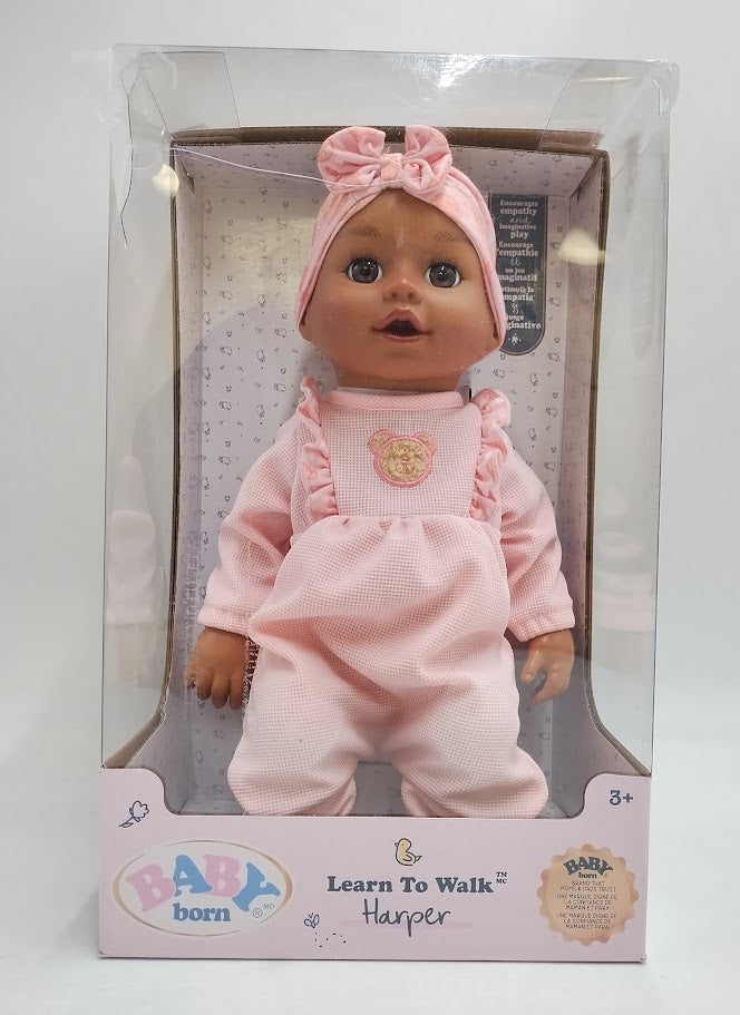BABY Born Learn to Walk Baby Doll Harper - Dark Brown Eyes SEE DETAILS