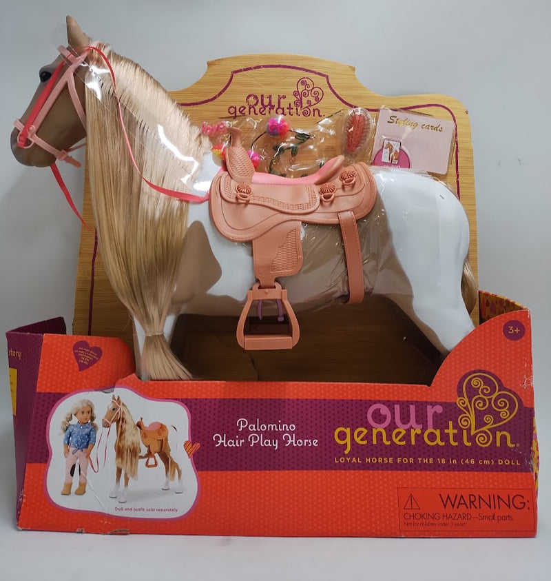 Our Generation Palomino Hair Play Horse Accessory Set for 18" Dolls SEE DETAILS