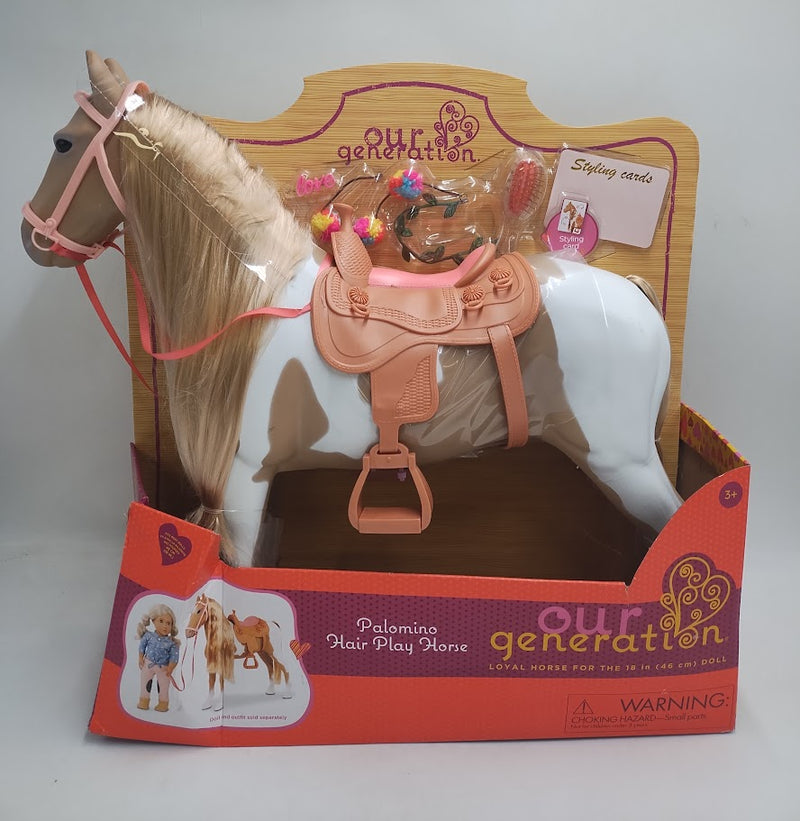 Our Generation Palomino Hair Play Horse Accessory Set for 18" Dolls SEE DETAILS