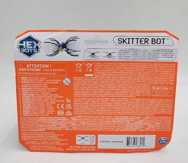 Interactive Hex Bots Skitter Bot Spider Toy - Creepy Crawly Fun for All Ages!