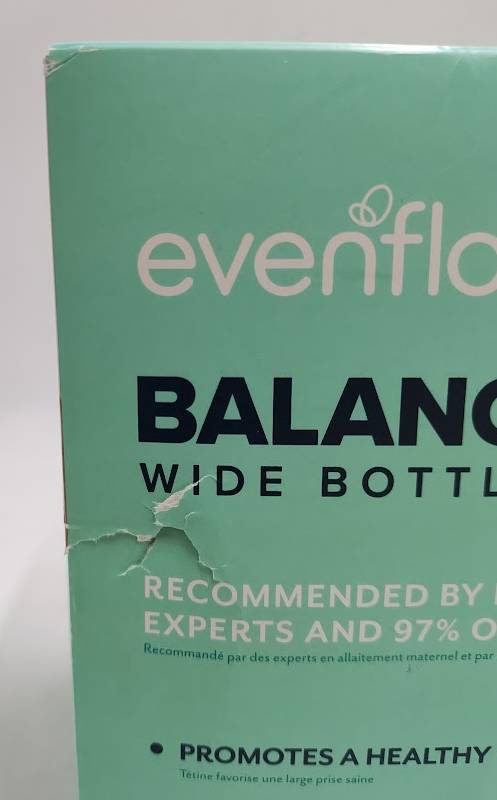 Evenflo 6pk Balance Wide-Neck Anti-Colic Baby Bottles 9oz: BPA-Free SEE DETAILS
